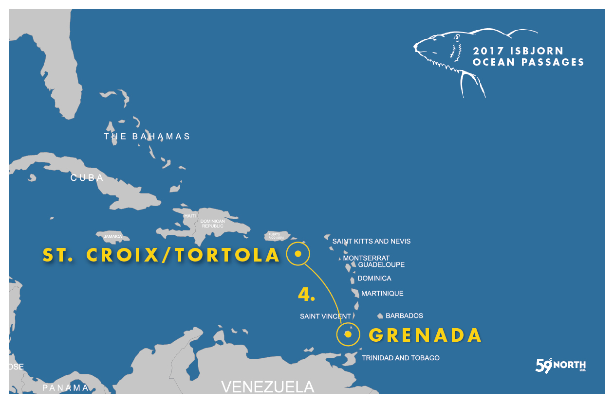 Note: this is a map from 2016 - the trip will follow this route, but end in San Juan.