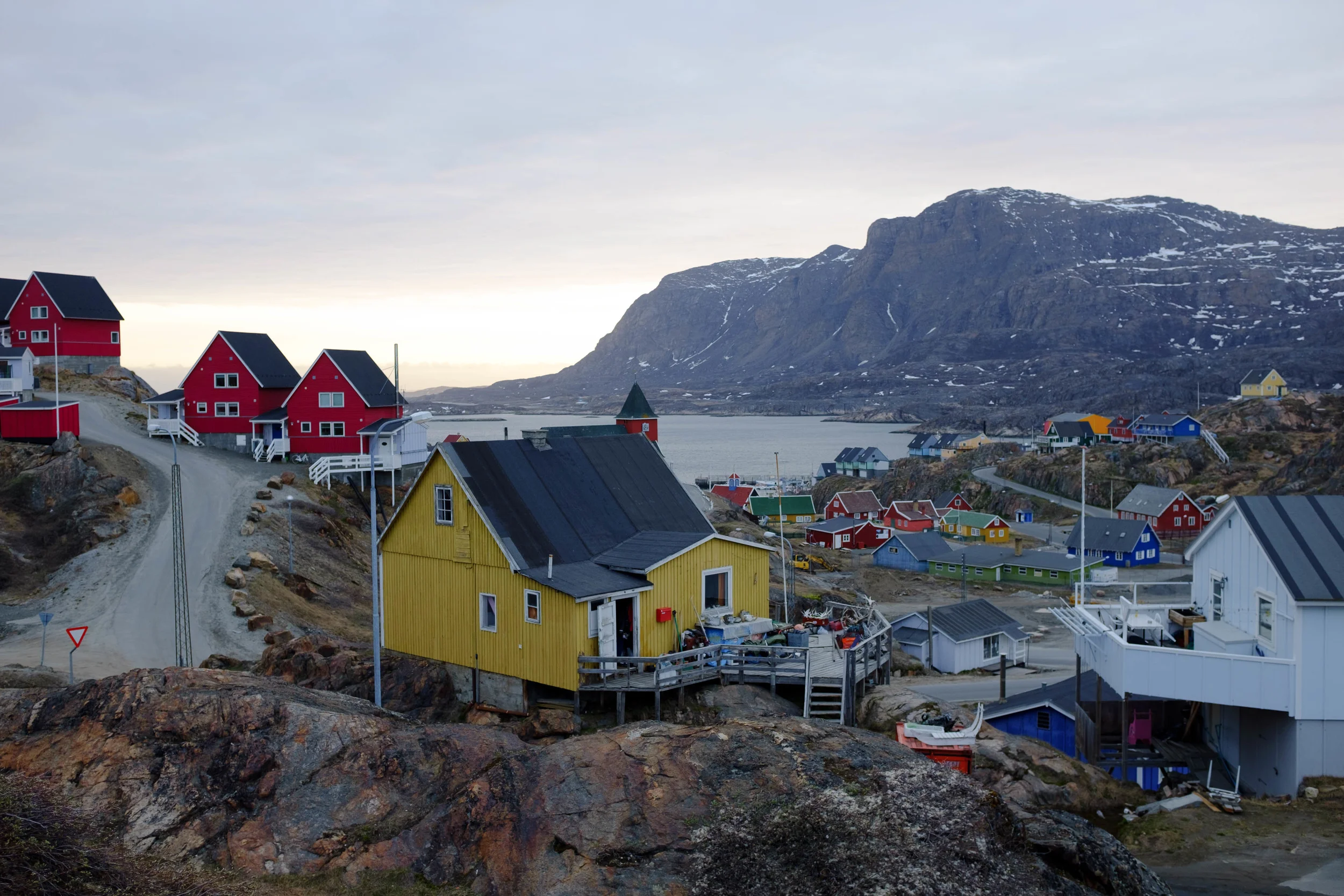 Sisimiut, Greenland, above the Arctic Circle.
