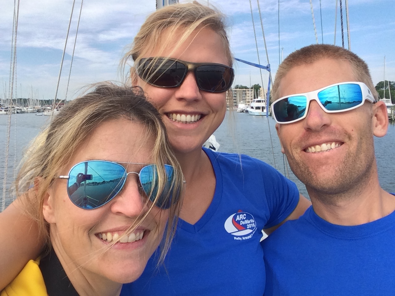 Isa, Mia & Andy, ARC DelMarVa Rally Control.