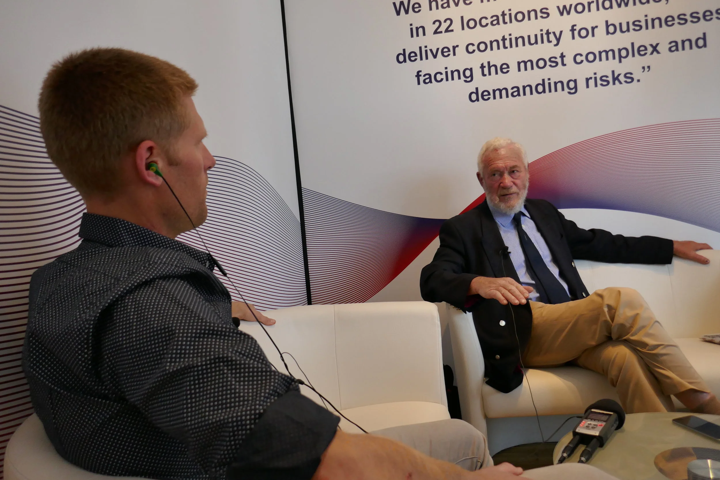 Interviewing Sir Robin Knox-Johnston