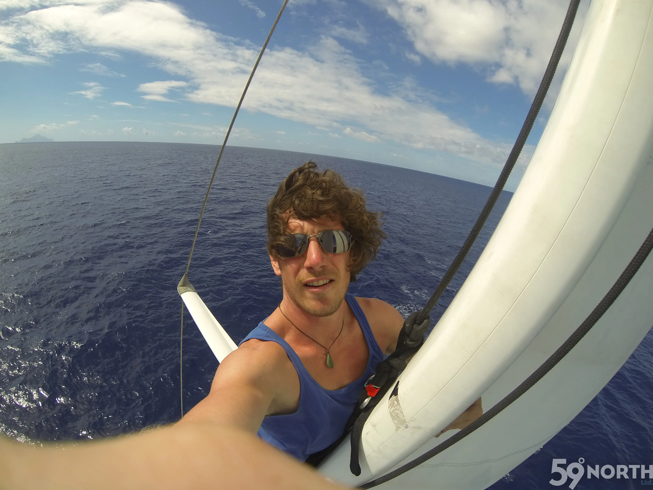 Clint up the mast