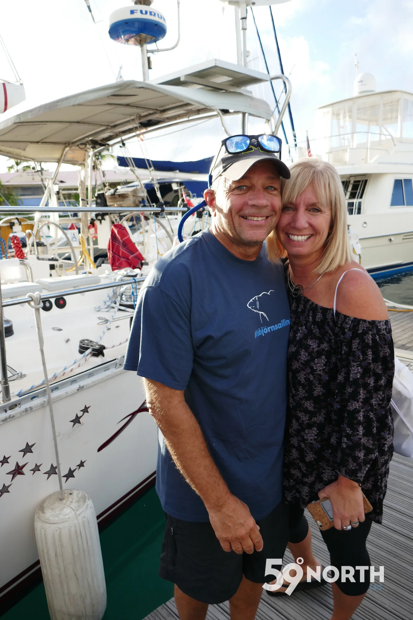 Tom's wife Helen surprised him on arrival on the dock