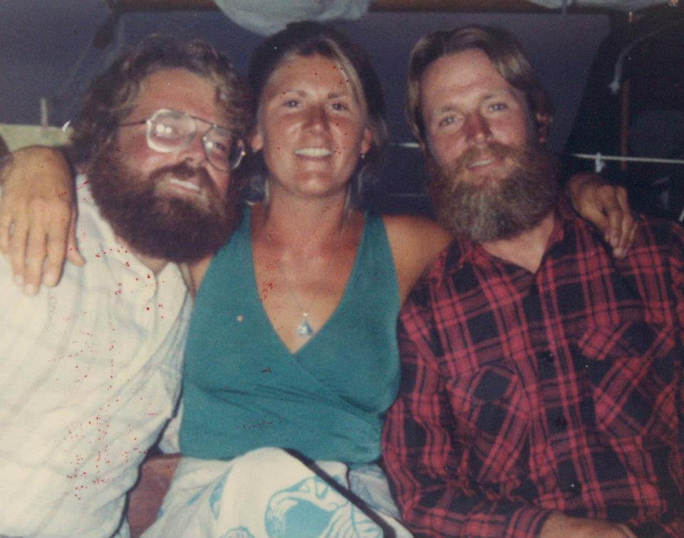  That's dad on the left in 1980! Mom in the middle! 