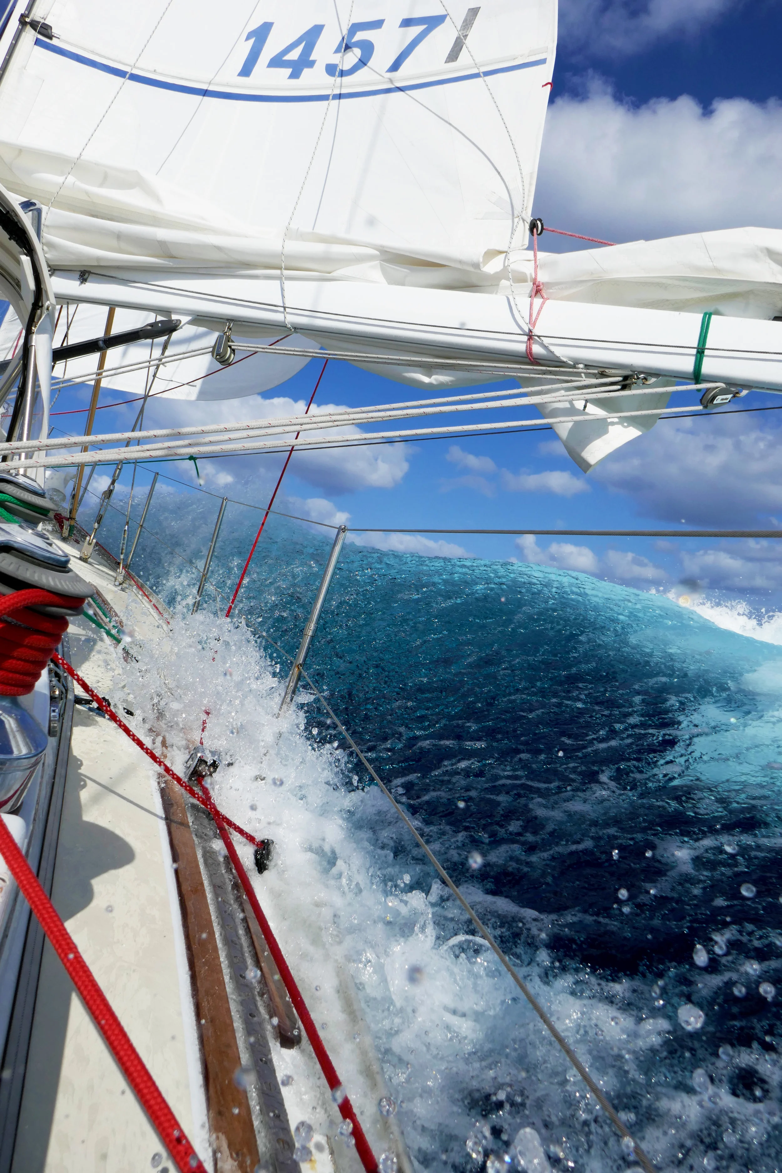 High seas en route across the Atlantic in 2017!
