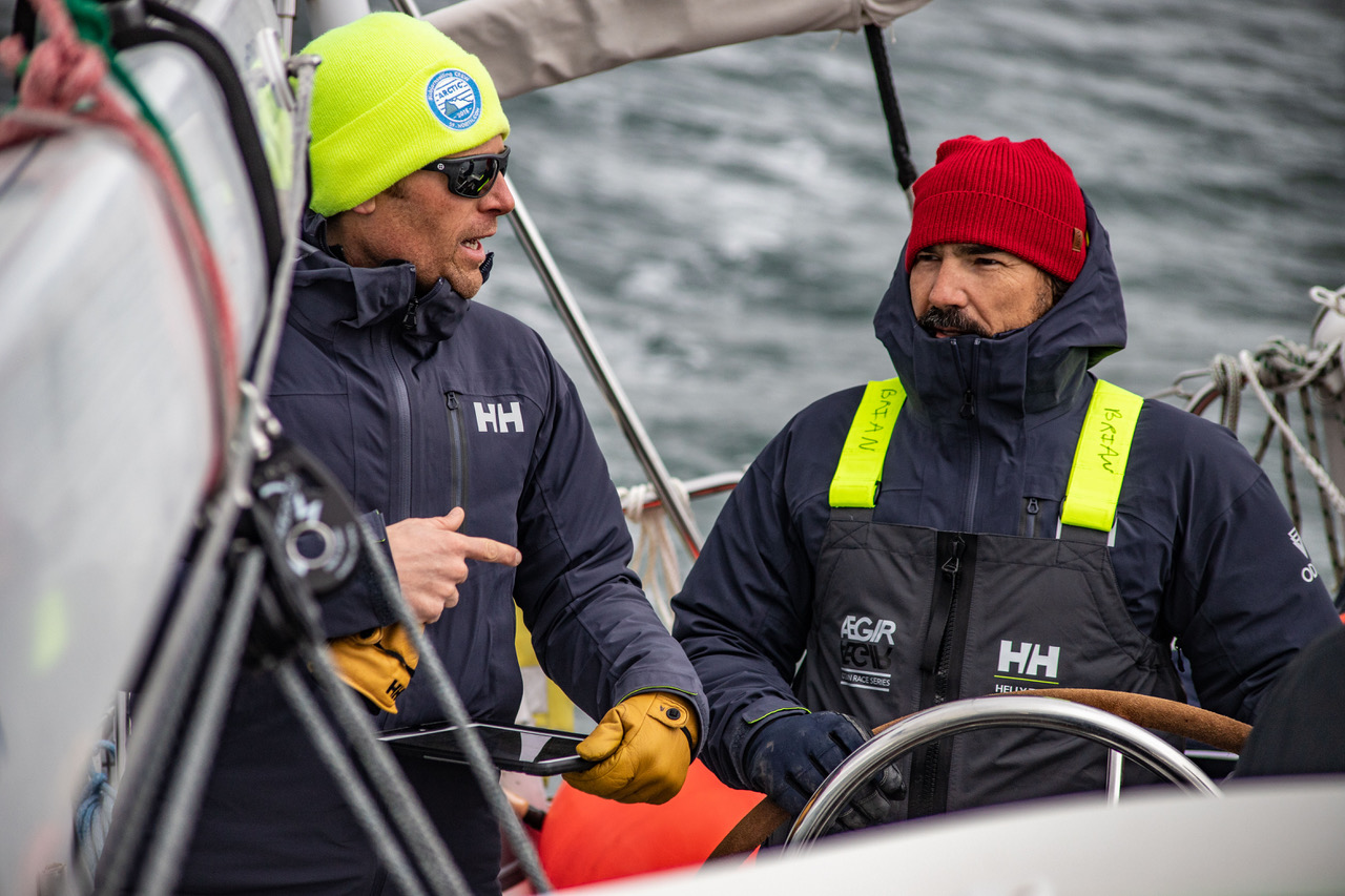 Isbjorn Captain Andy & Delos Captain Brian talking about...captain things probably
