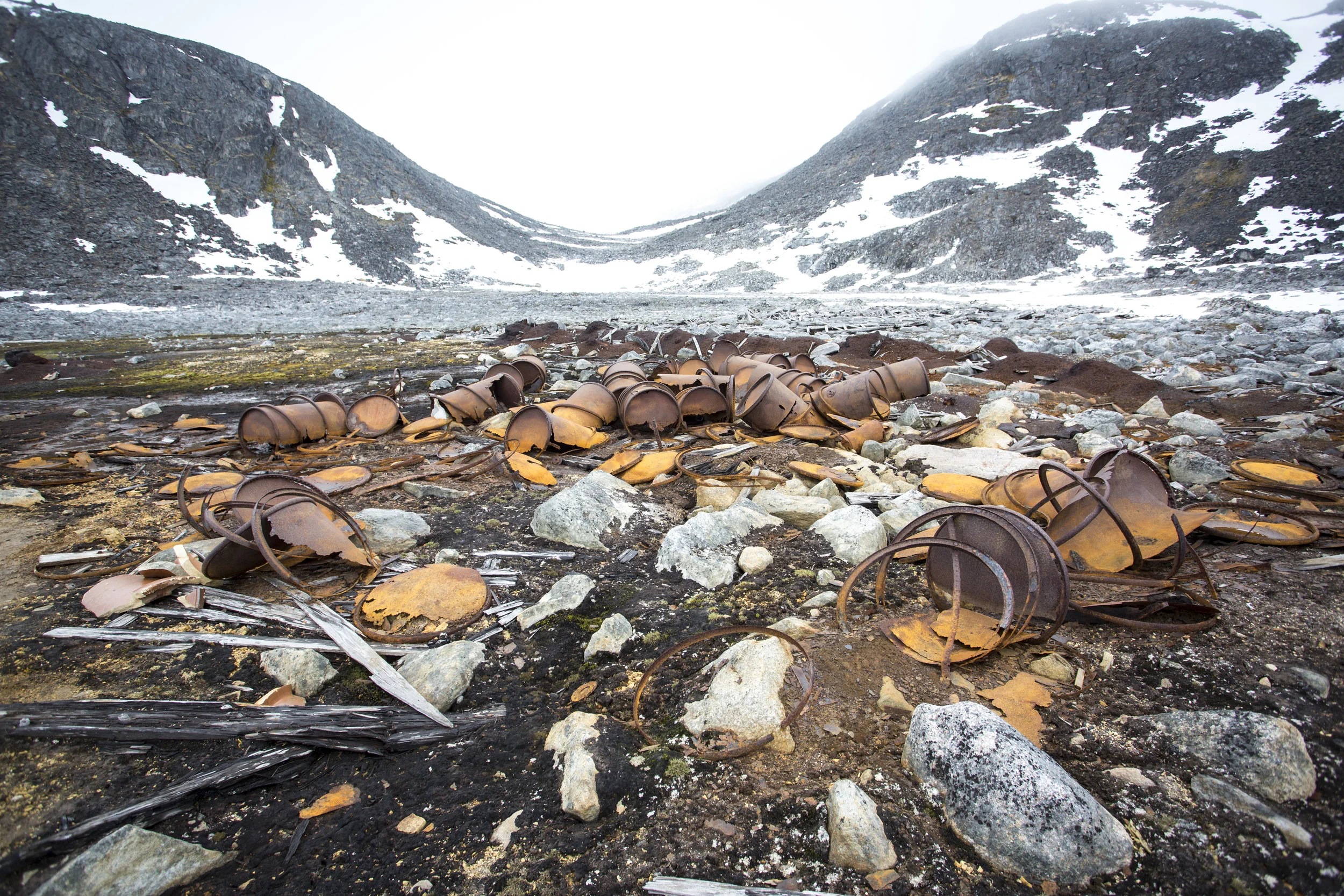 Remnants of the airship days at Virgohamna, from the late 1800's. Details coming in the next post!