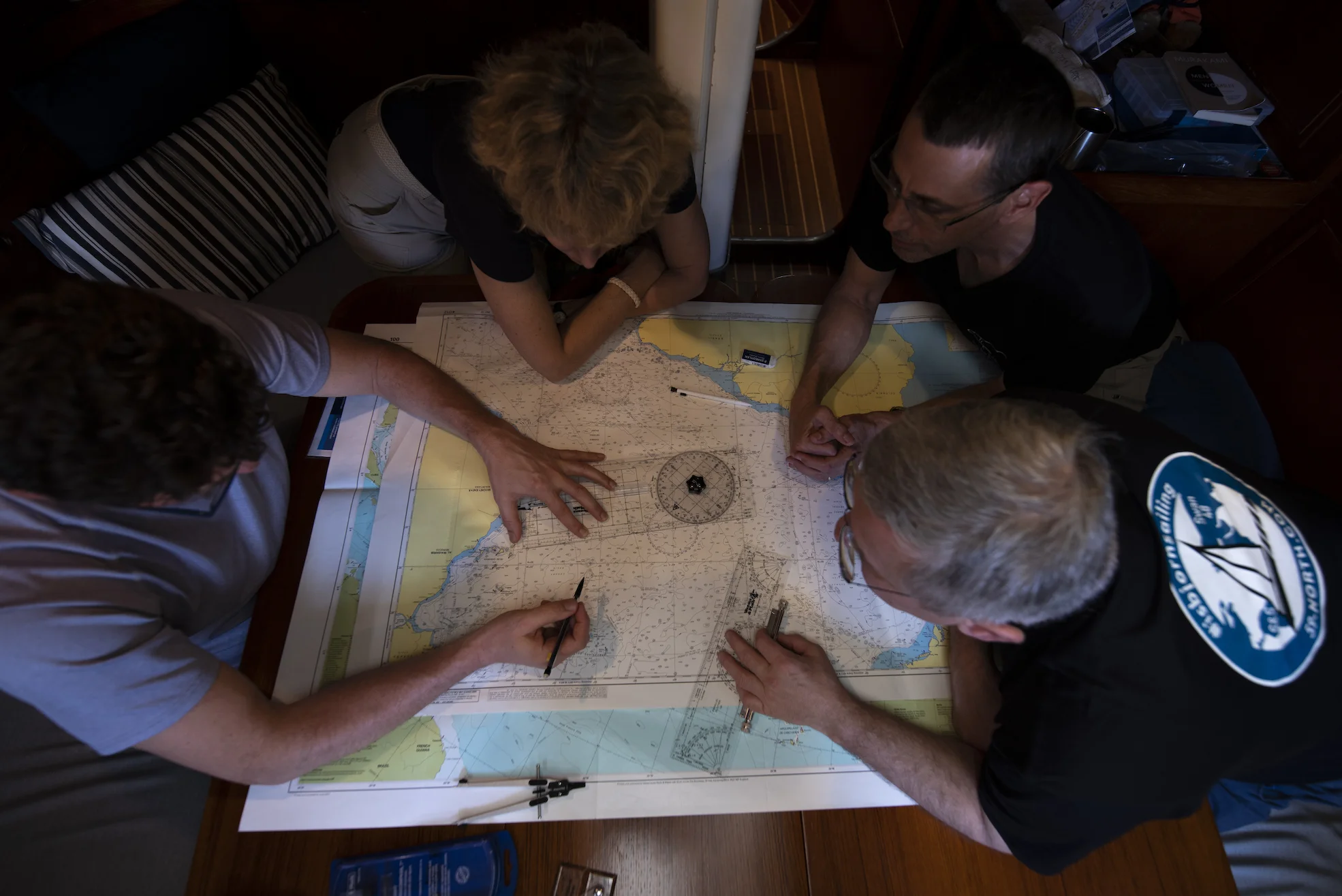 Plotting on the flat, Mercator projection.