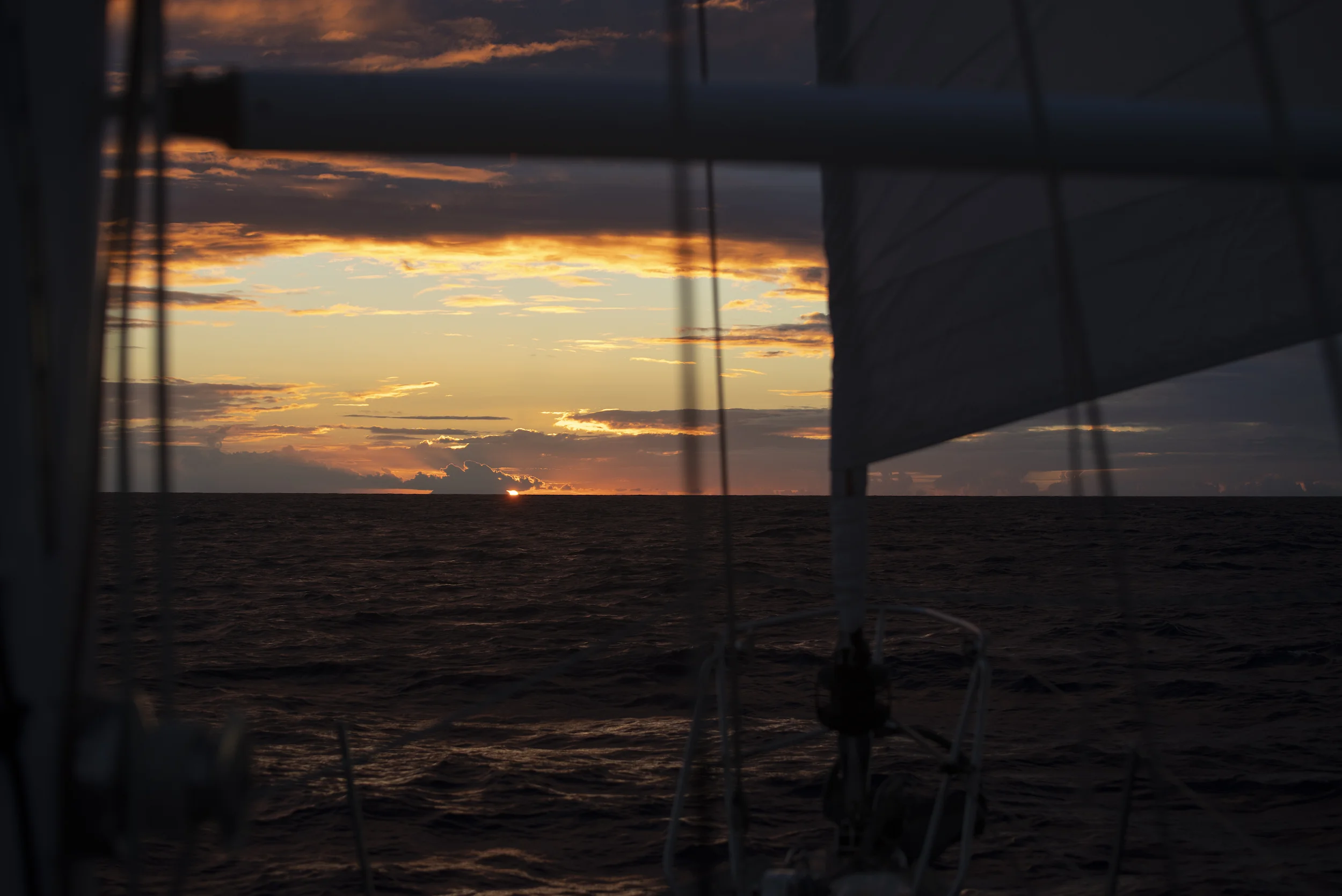 The last sunset at sea as we approached Antigua. Probably the most beautiful too.