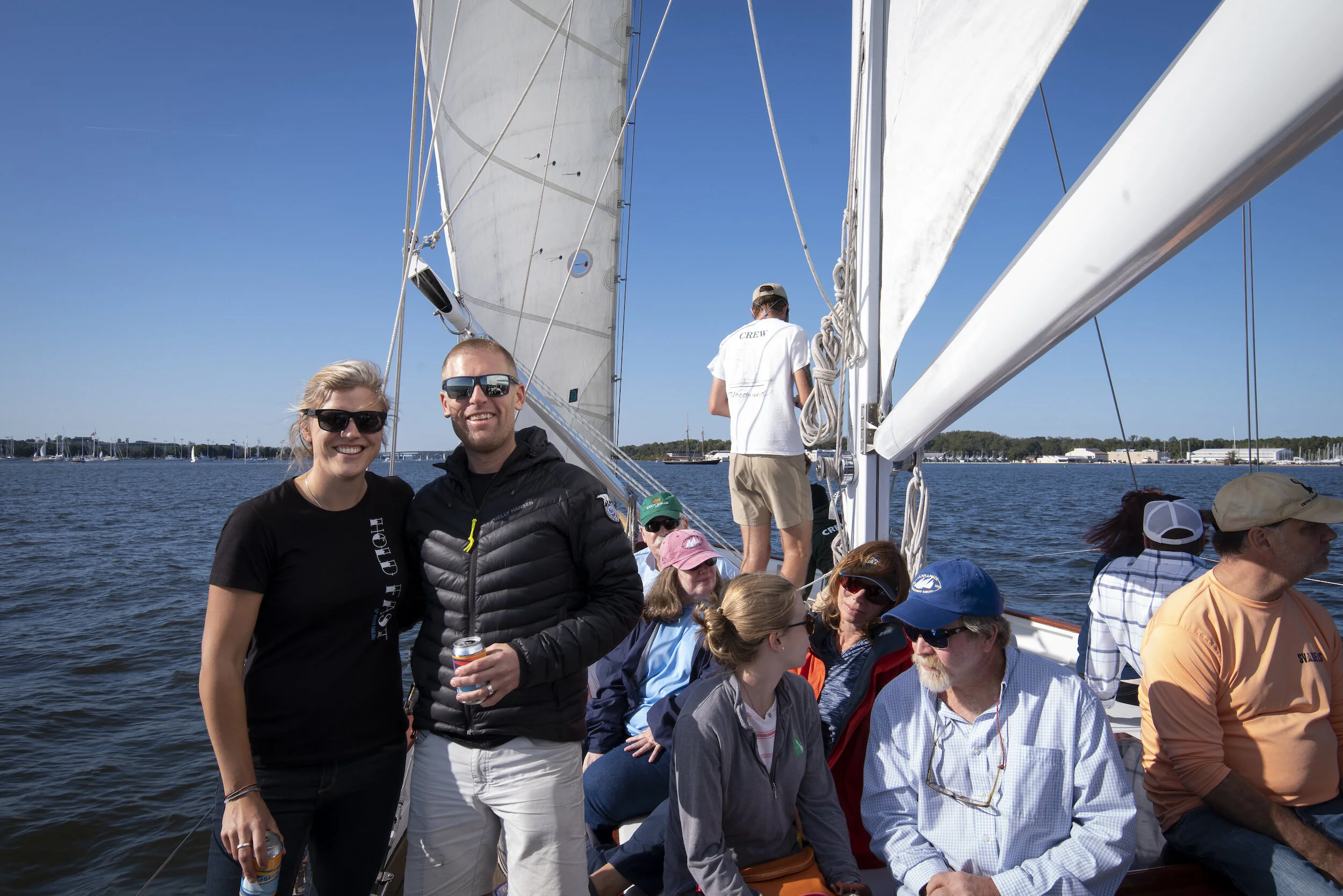 Schooner WOODWIND Sail! // Annapolis Boat Show