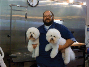 Jeff and bichons.gif
