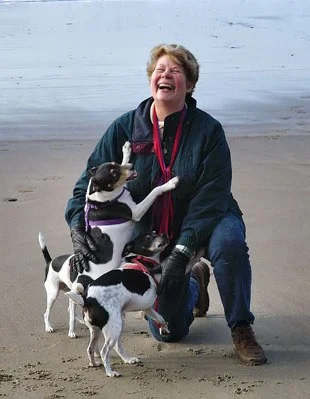 Susan Cadell with beloved pack. All photos courtesy of Susan Cadell.