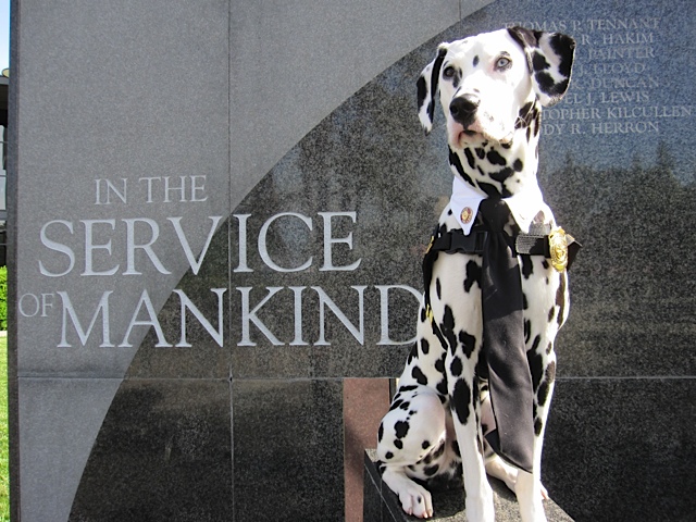 Casey at the Oregon Fallen Law Enforcement Memorial in Salem. Photo: Amy Linder 
