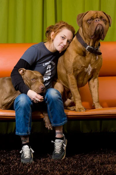 Family Dogs New Life Director Tasha, with her besties.