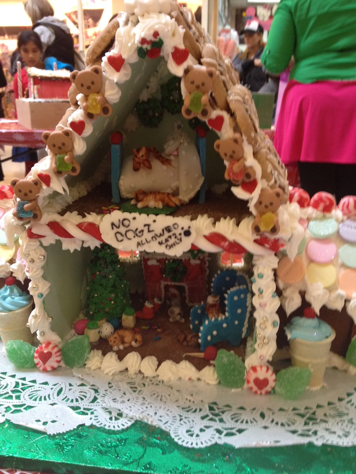 Cats Move to Gingerbread Dream Home