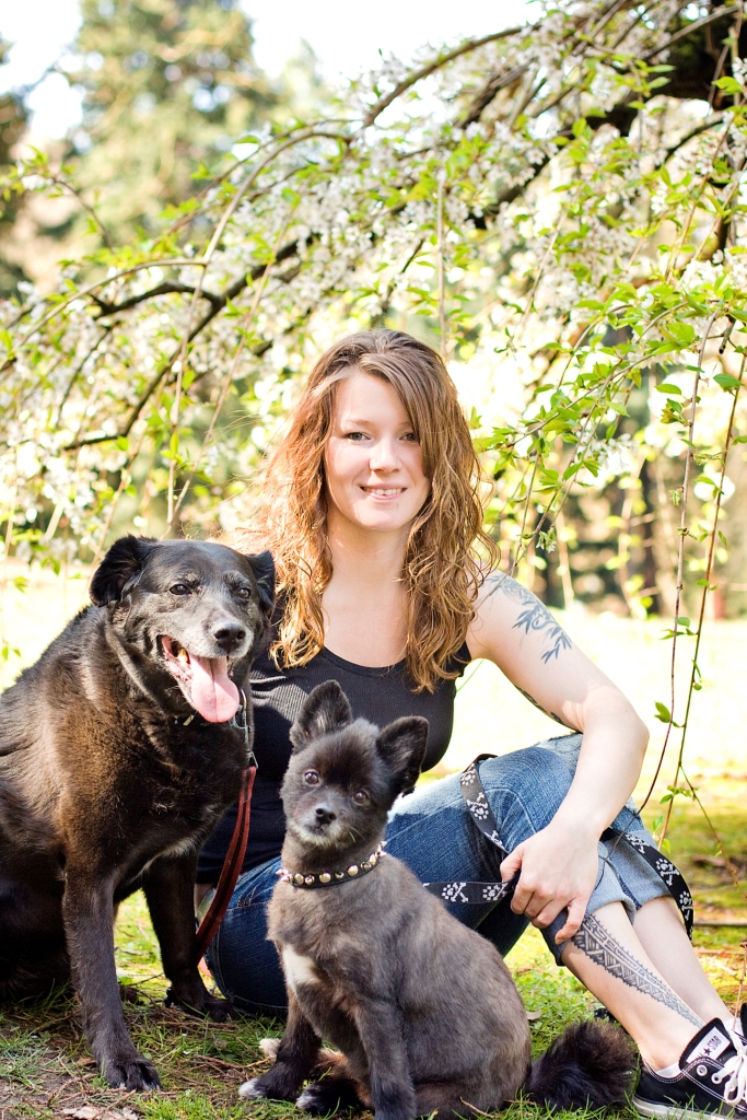 Kristin with Snoose and Chuvian