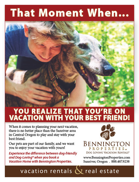 Thank you to Bennington Properties in Sunriver for being dog-loving Spot supporters! Check out their amazing vacation rentals!!