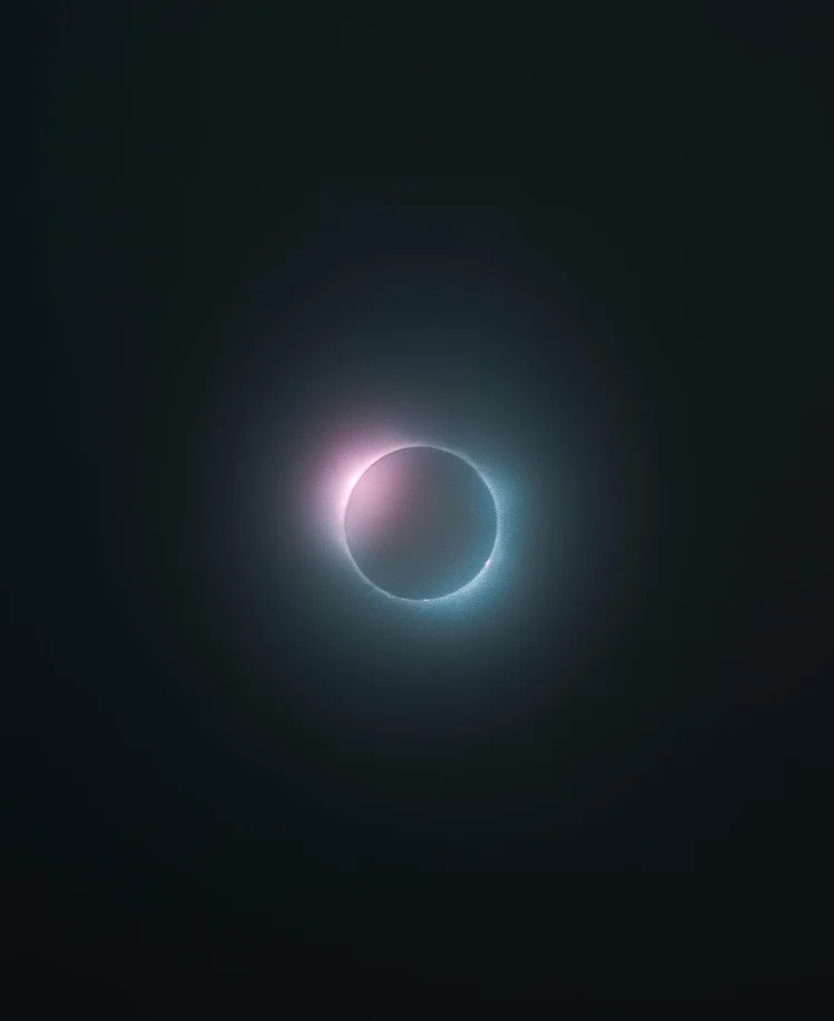 The eclipse as seen from Oasis of the Seas