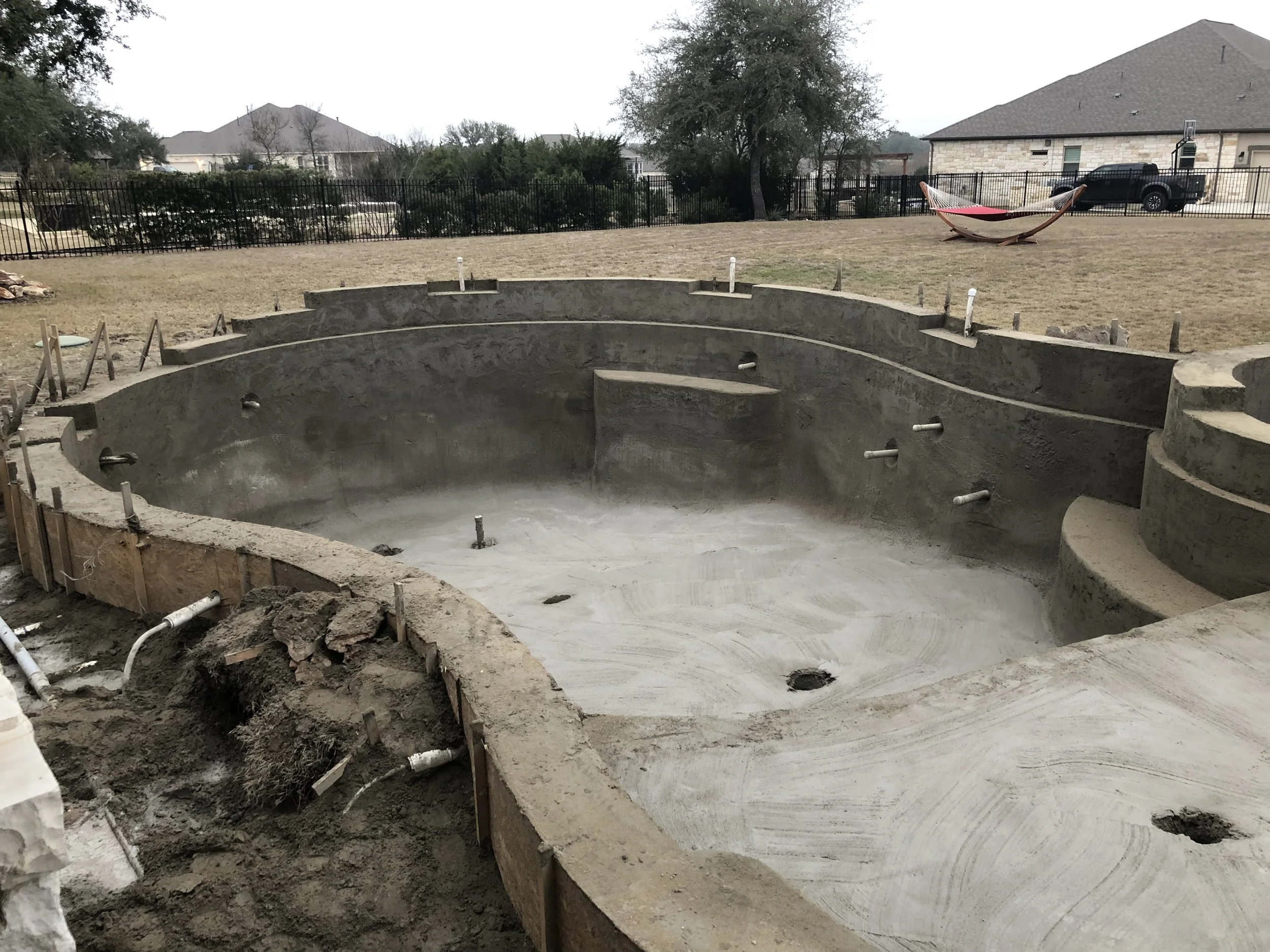 Pool Progress Photos