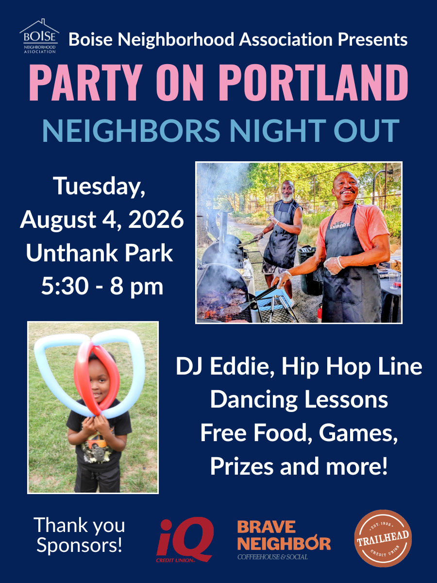 Party On, Portland! Boise's National Night Out Free Neighborhood Party