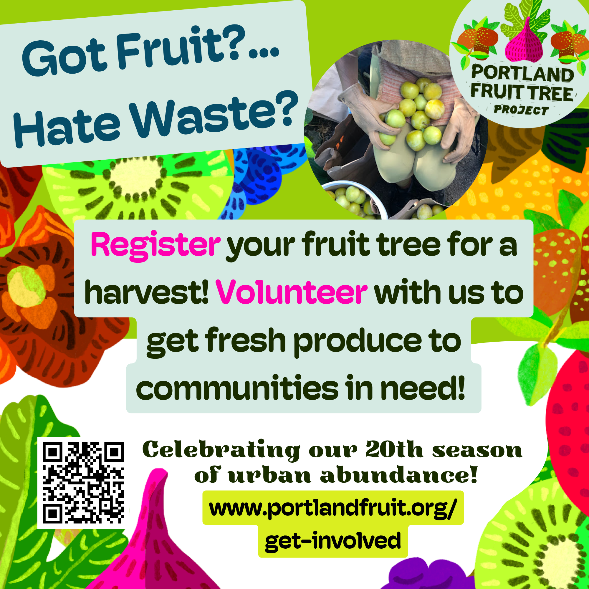 Register your fruit tree for a harvest that goes to neighbors in need