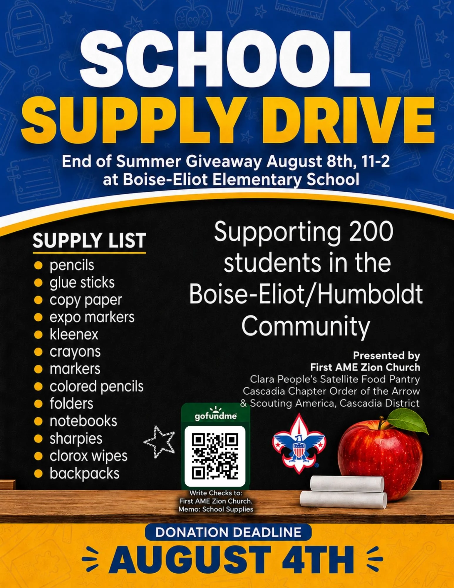 BEH School Supply Drive