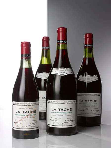LOT 234. LA TACHE 1971 DOMAINE DE LA ROMANEE-CONTI (6 MAGNUMS). ESTIMATE $65,000–85,000.