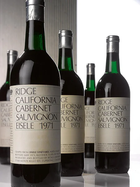 LOT 759. RIDGE, CABERNET SAUVIGNON, EISELE 1971 (10 BOTTLES). ESTIMATE $11,000–15,000.