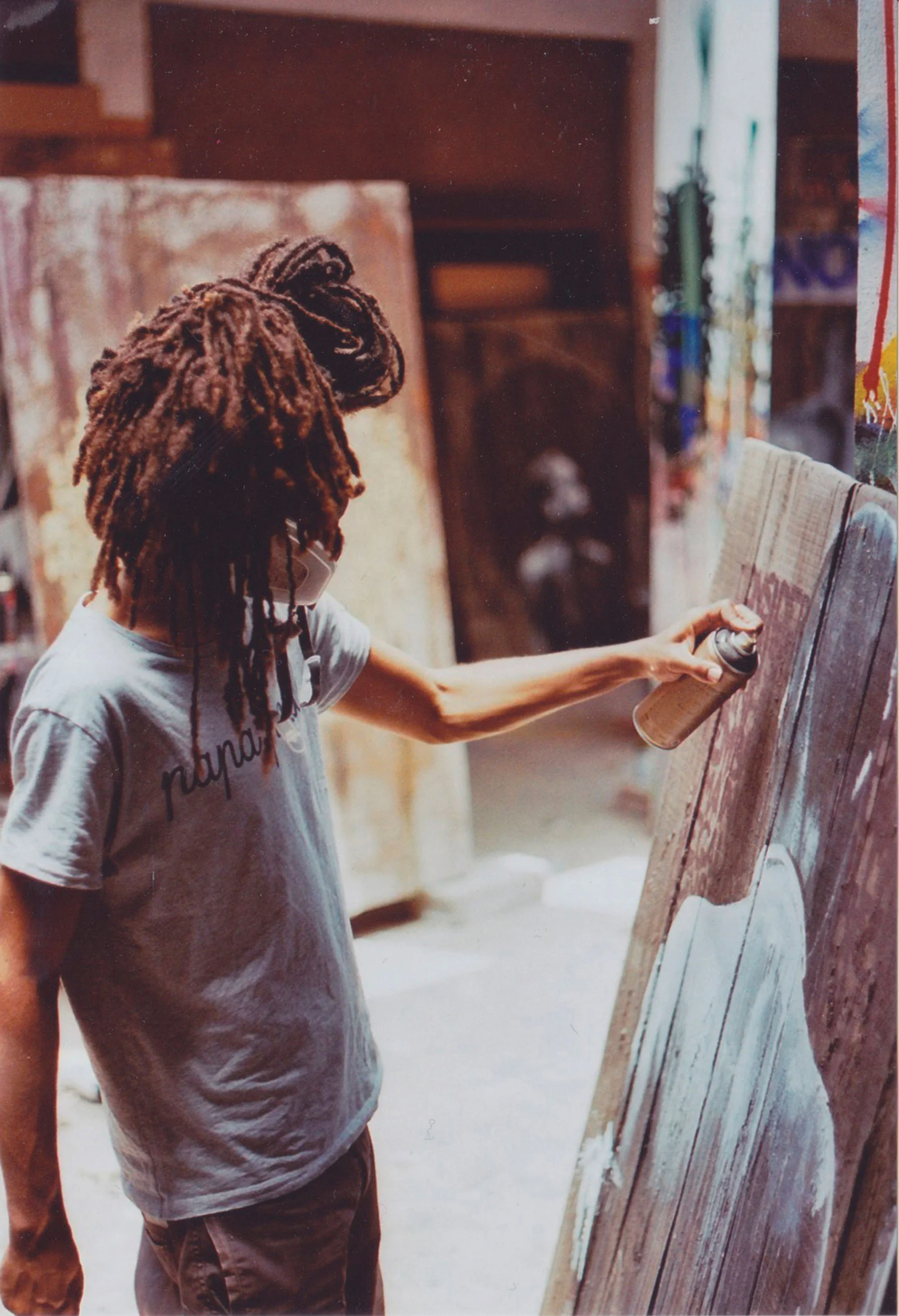 French-born painter at work