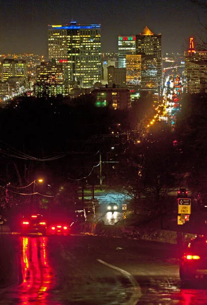 Salt Lake City night skyline