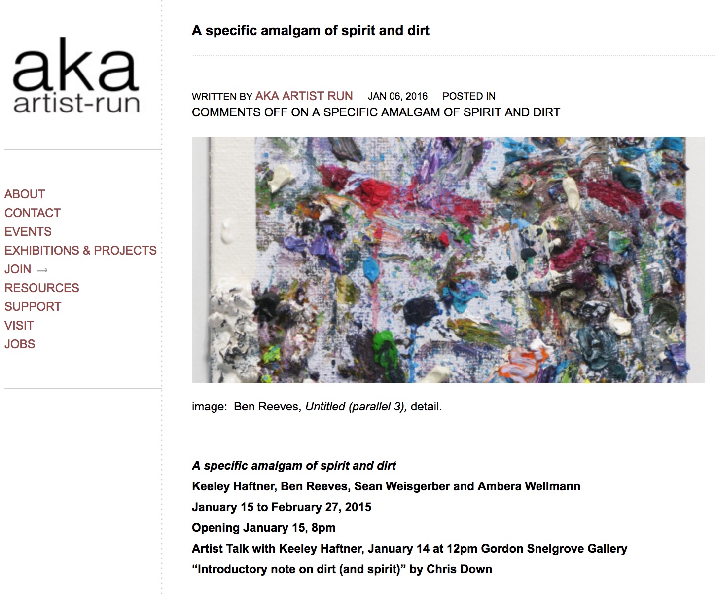 2016: A specific amalgam of spirit and dirt