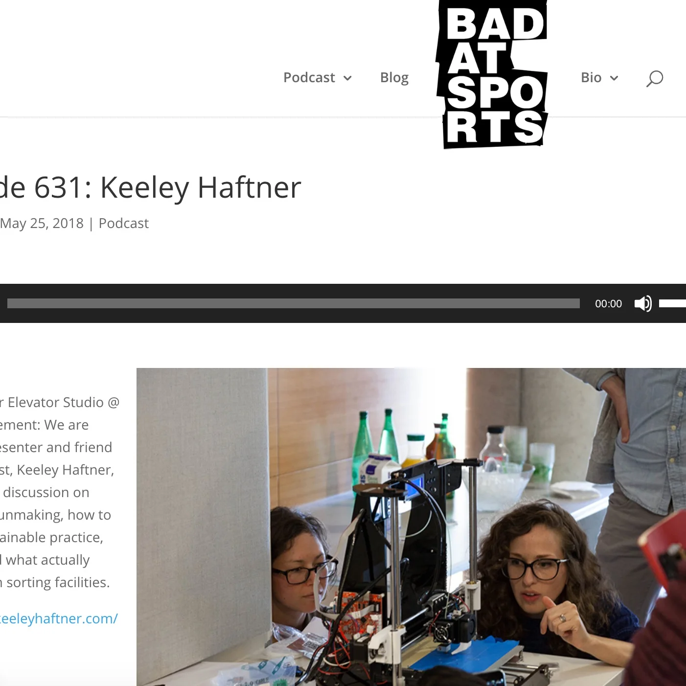 2018: Interview with Bad at Sports