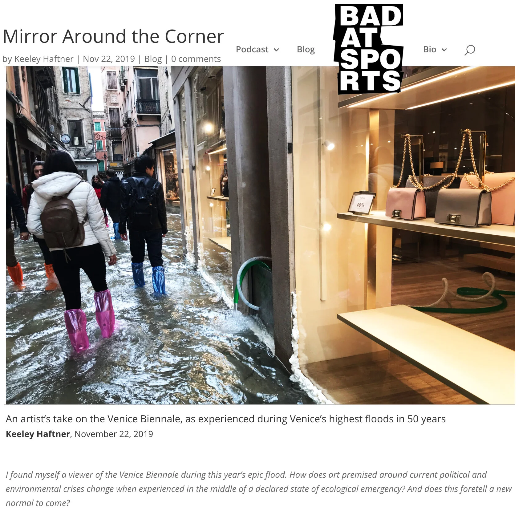 2019: Bad at Sports, Venice Biennale