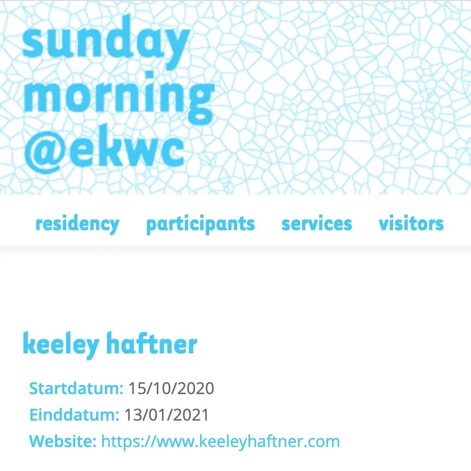2020-2021: EKWC residency