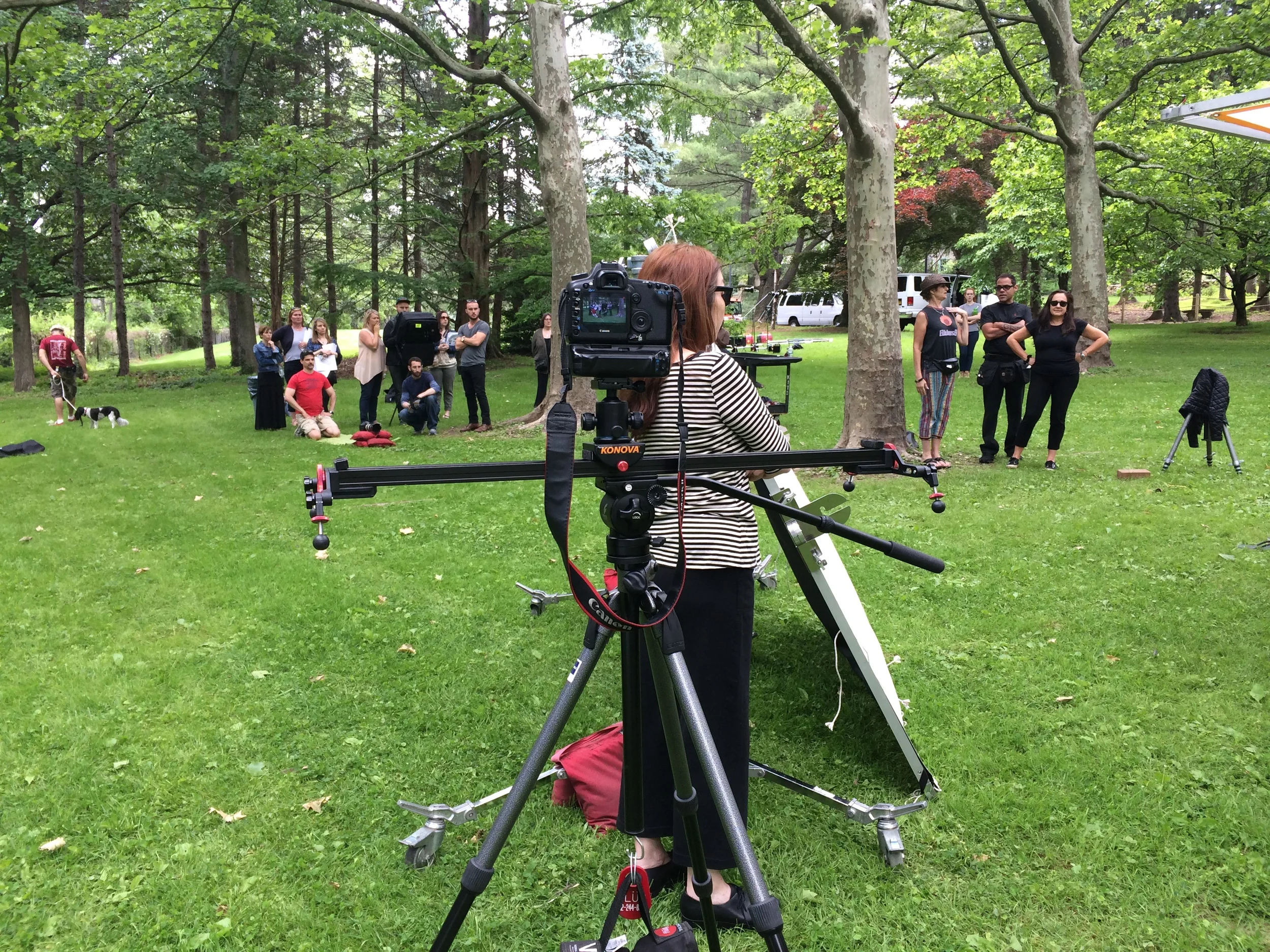 On the set of a really big shoot : )