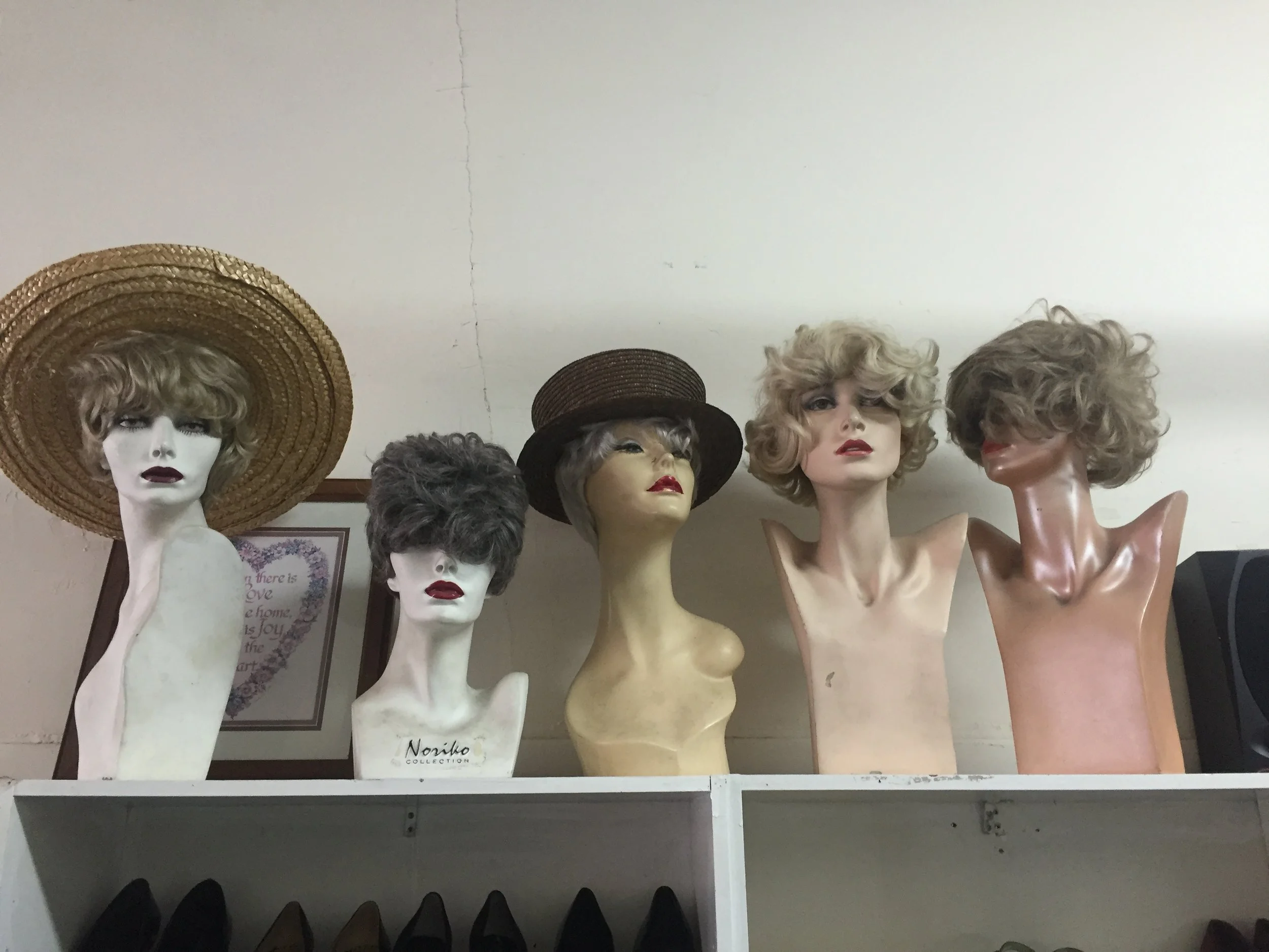 This is how I originally saw the mannequins only they were in the window. Can you pick out the mannequin I used for the shoot? 