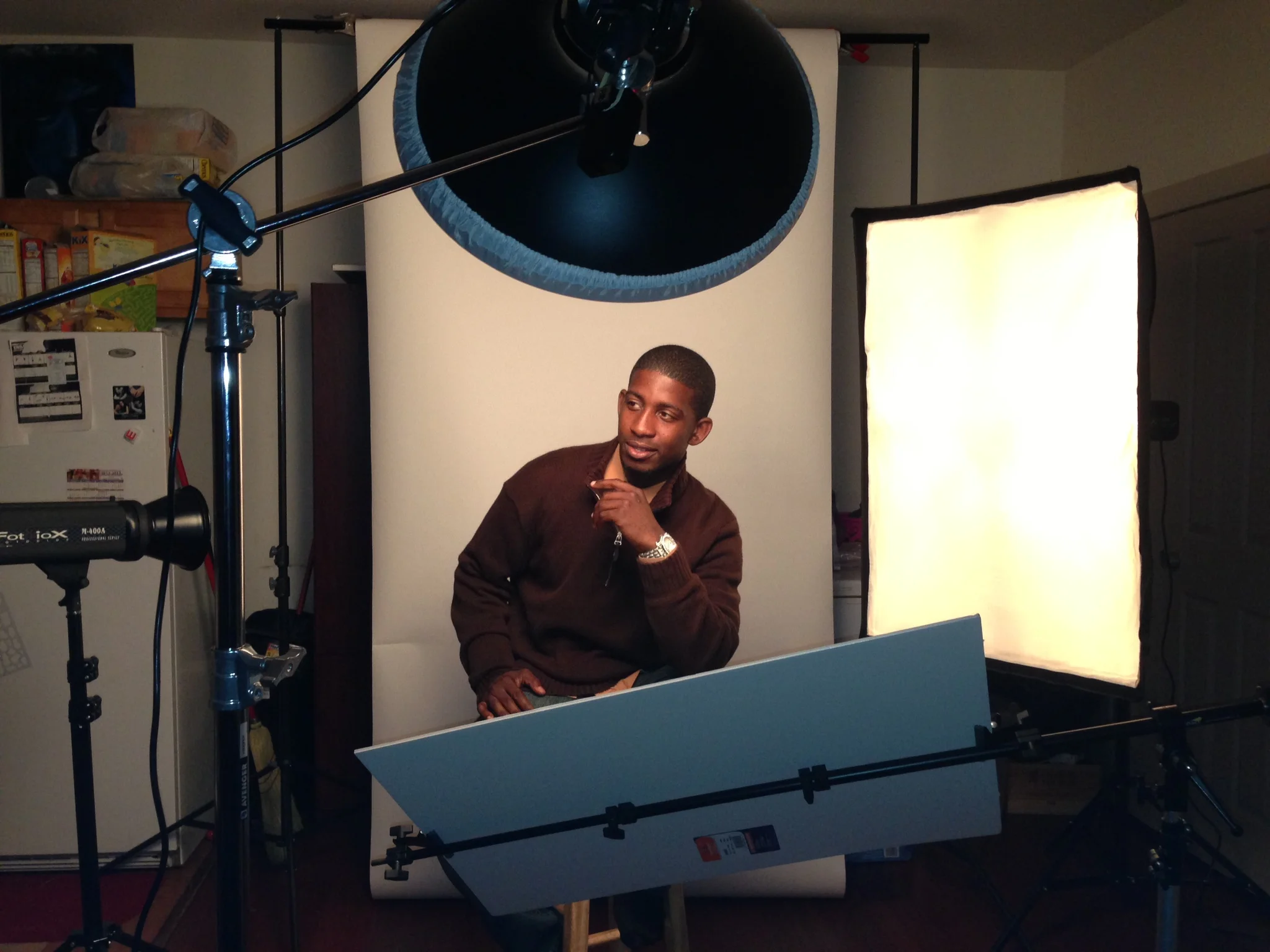 Beauty Dish + 32x48" Softbox