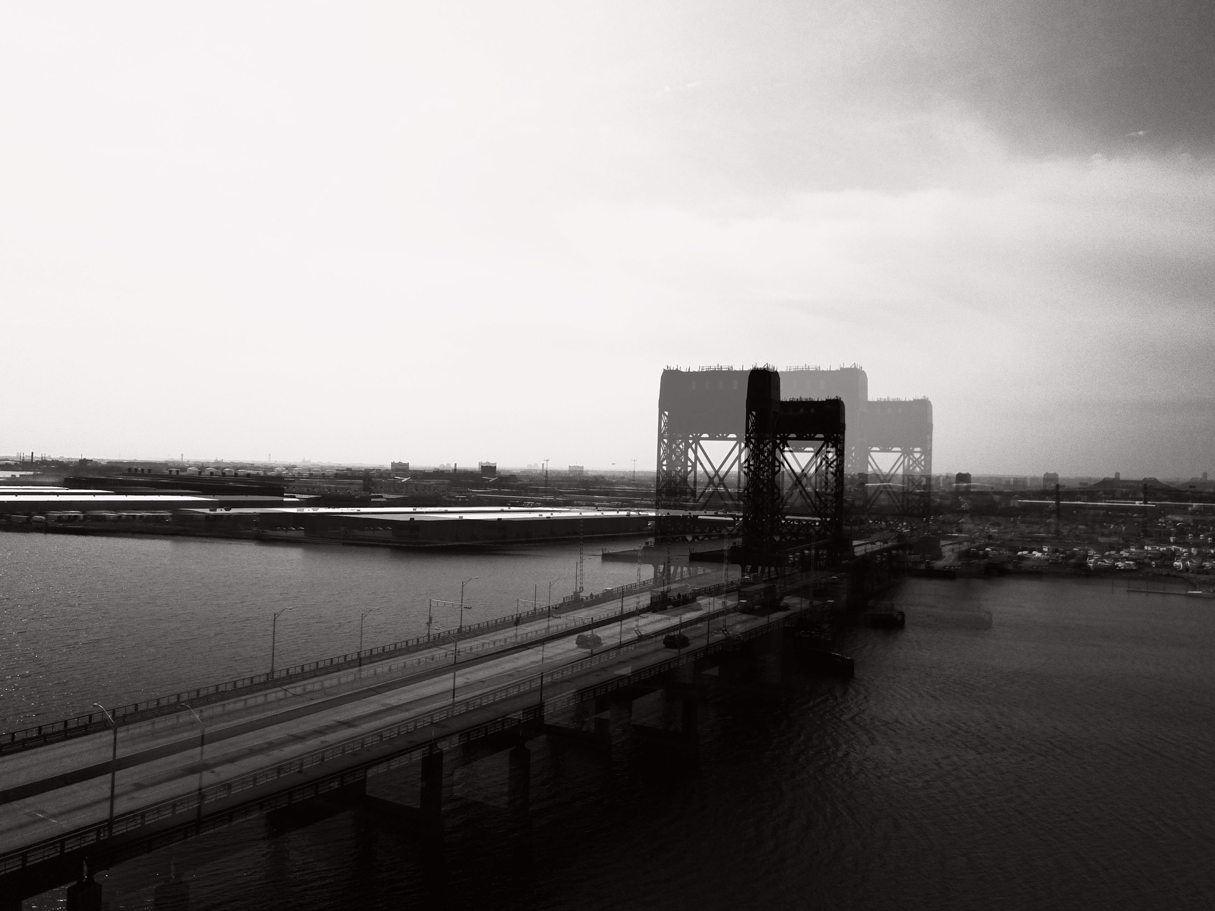 Hackensack River Bridge connecting to Kearny, NJ.