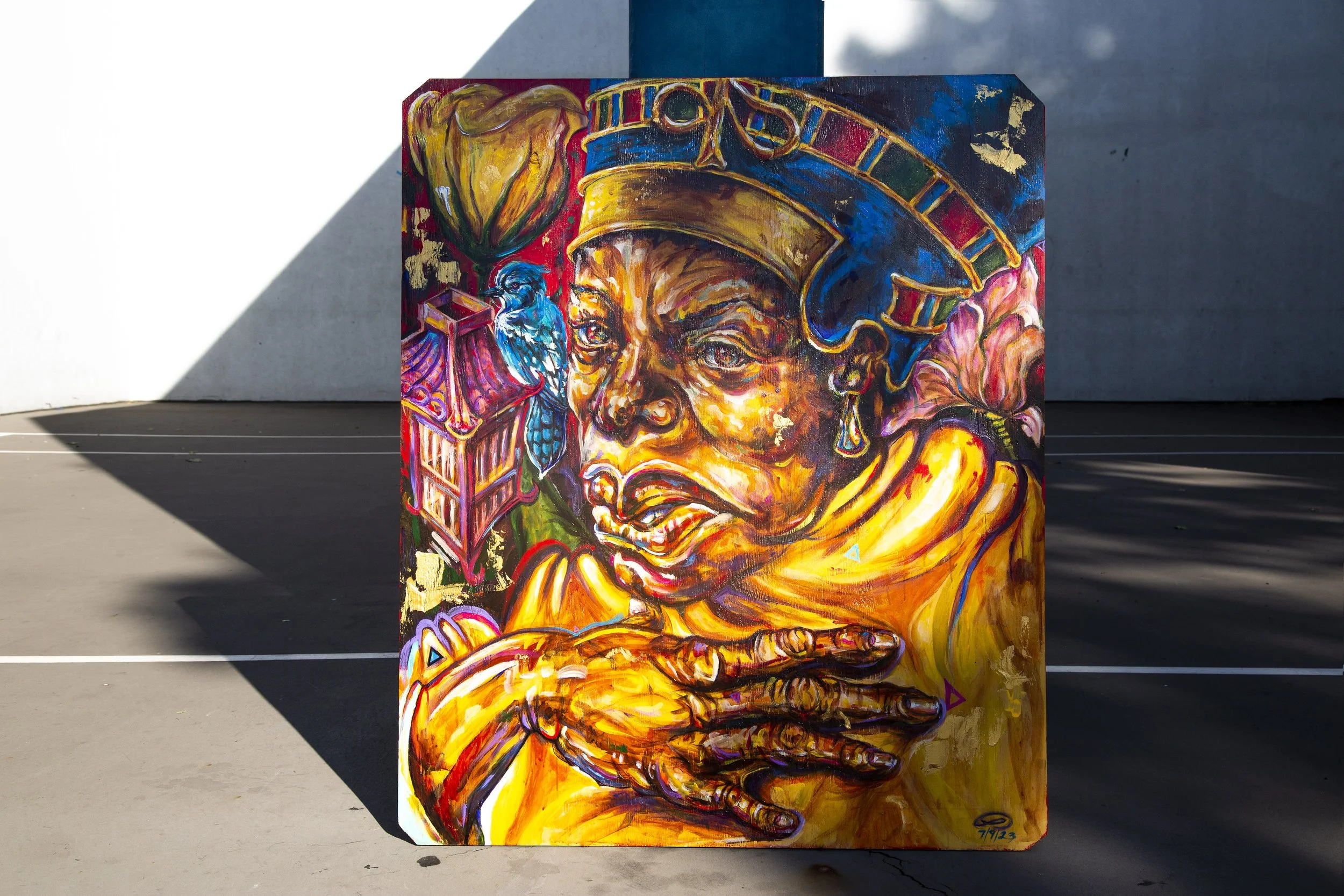Painting Maya Angelou
