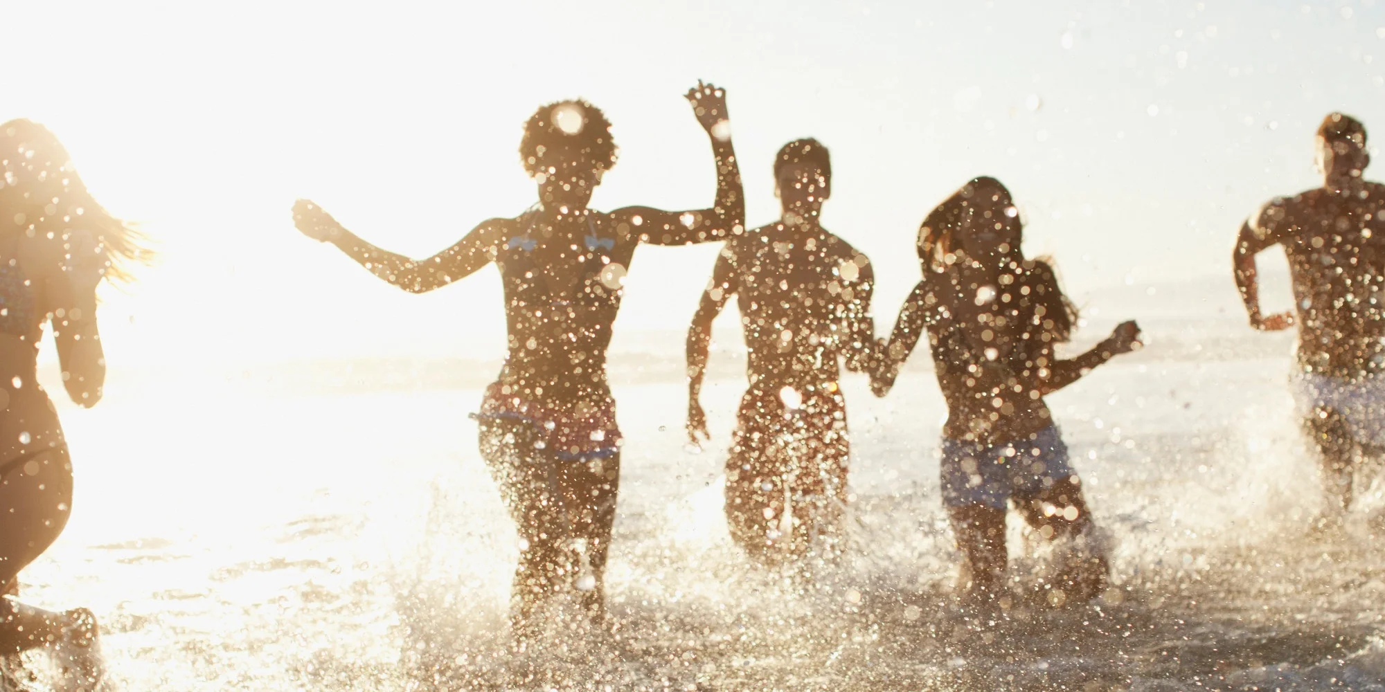 Running in the waves