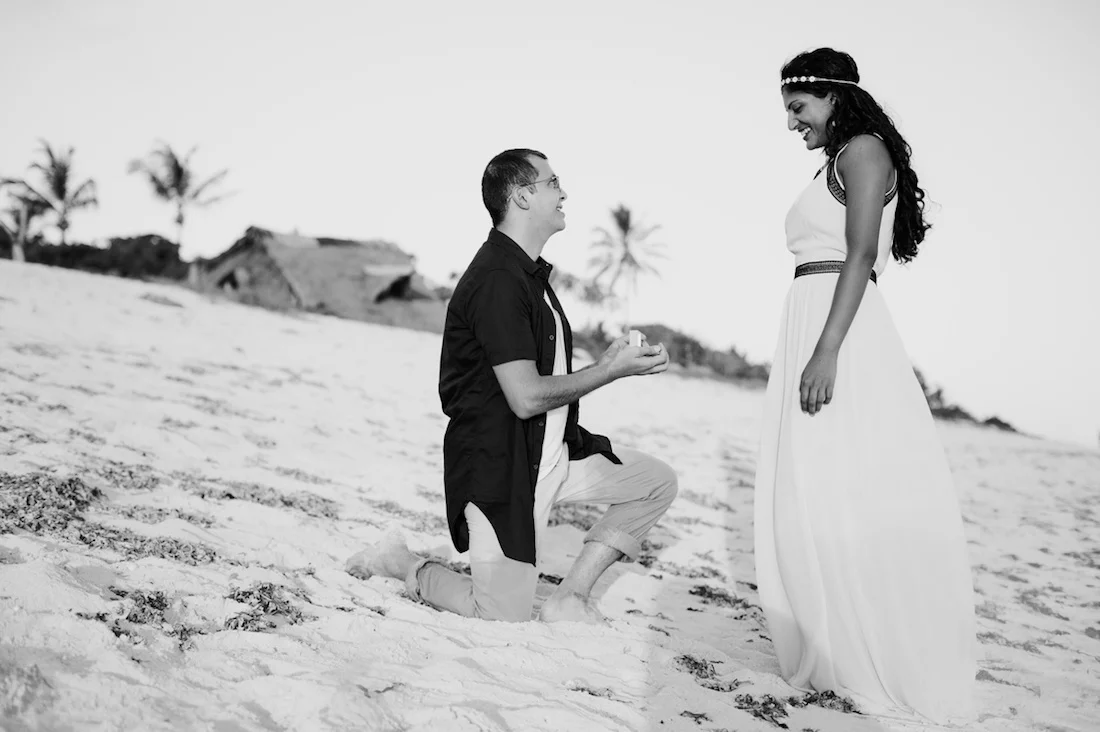 Nyali Beach, Mombasa Engagement Proposal photographer