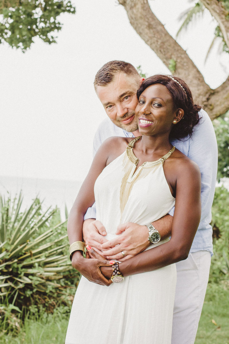 Beach Kenyan engagement photos