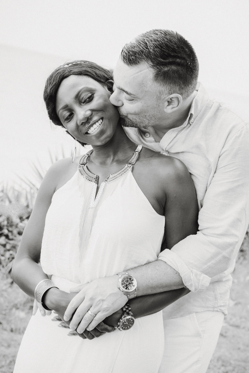 Beach Kenyan engagement photographers