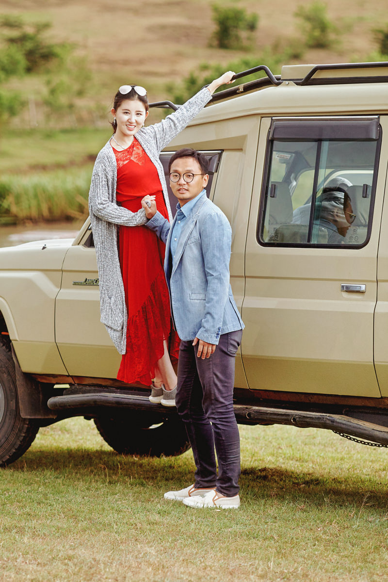 Masai Mara Safari Neptune Pre Wedding Styled Session Kenyan destination photographer