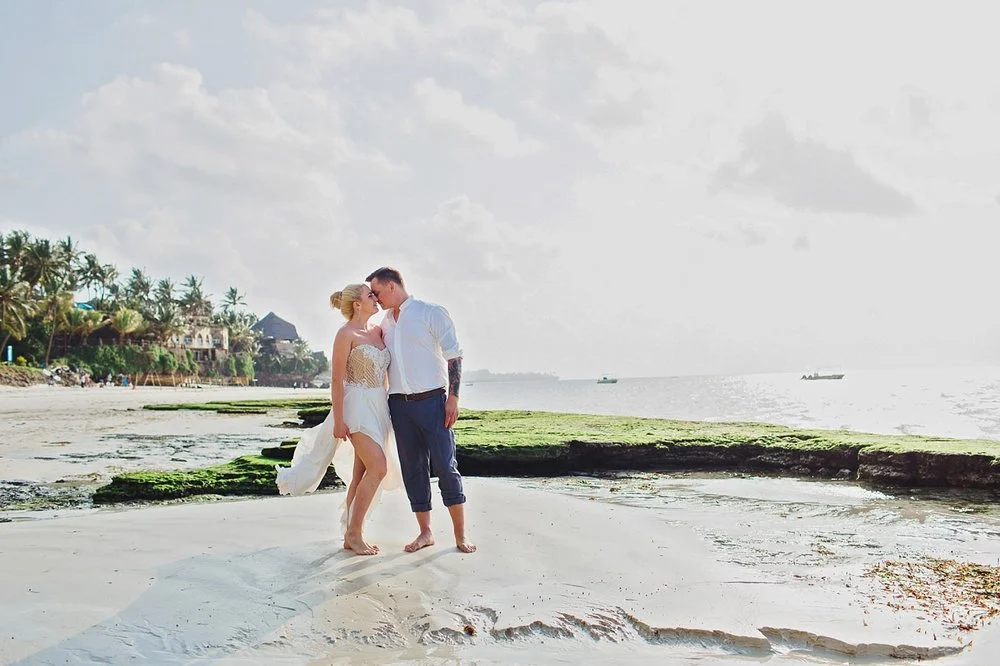 Honeymoon couple portraits voyager beach mombasa Kenyan coast photographer Destination Wedding Photography Kenyan Wedding Award Winning Fashion Female Destination Kenyan Top Kenya Wedding Photographer