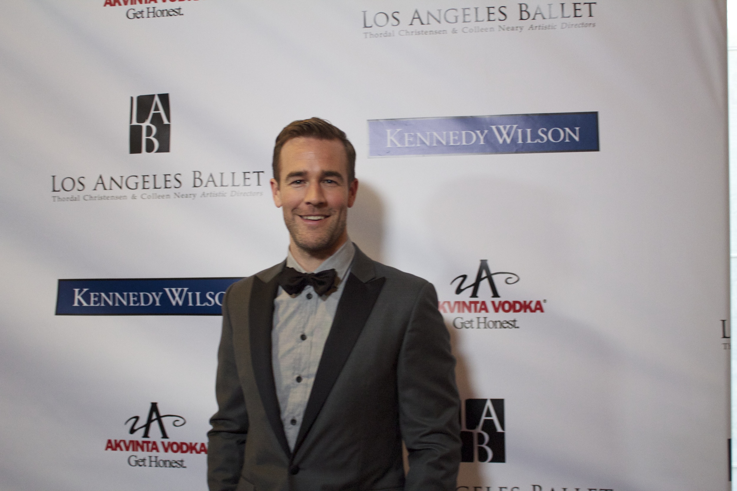 James Van Der Beek supporting the Los Angeles Ballet