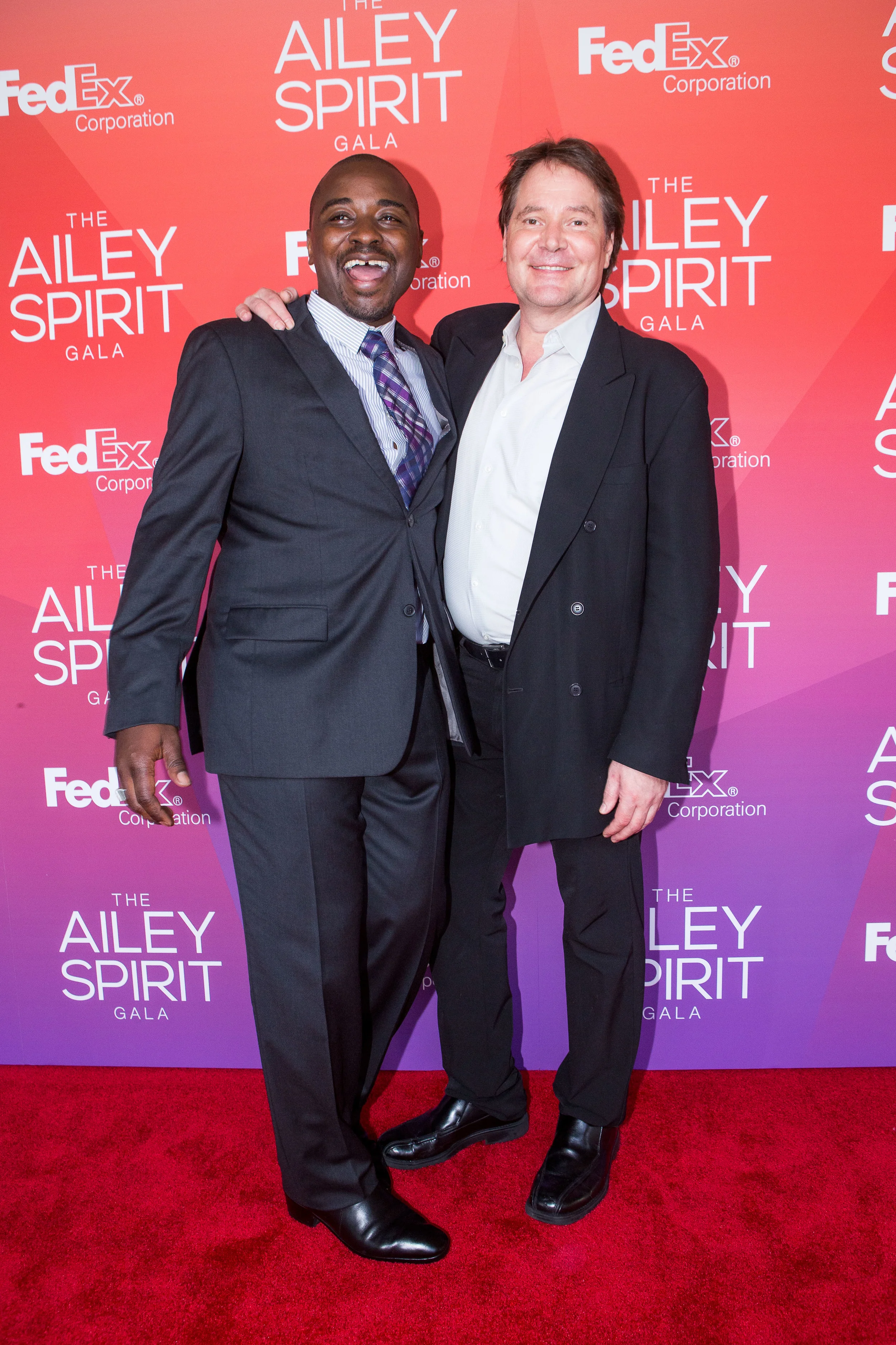 Alvin Ailey American Dance Theater Artistic Director Robert Battle and David Parsons at the 2014 Ailey Sprit Gala at Lincoln Center. Photo by Dario Calmese Jr.
