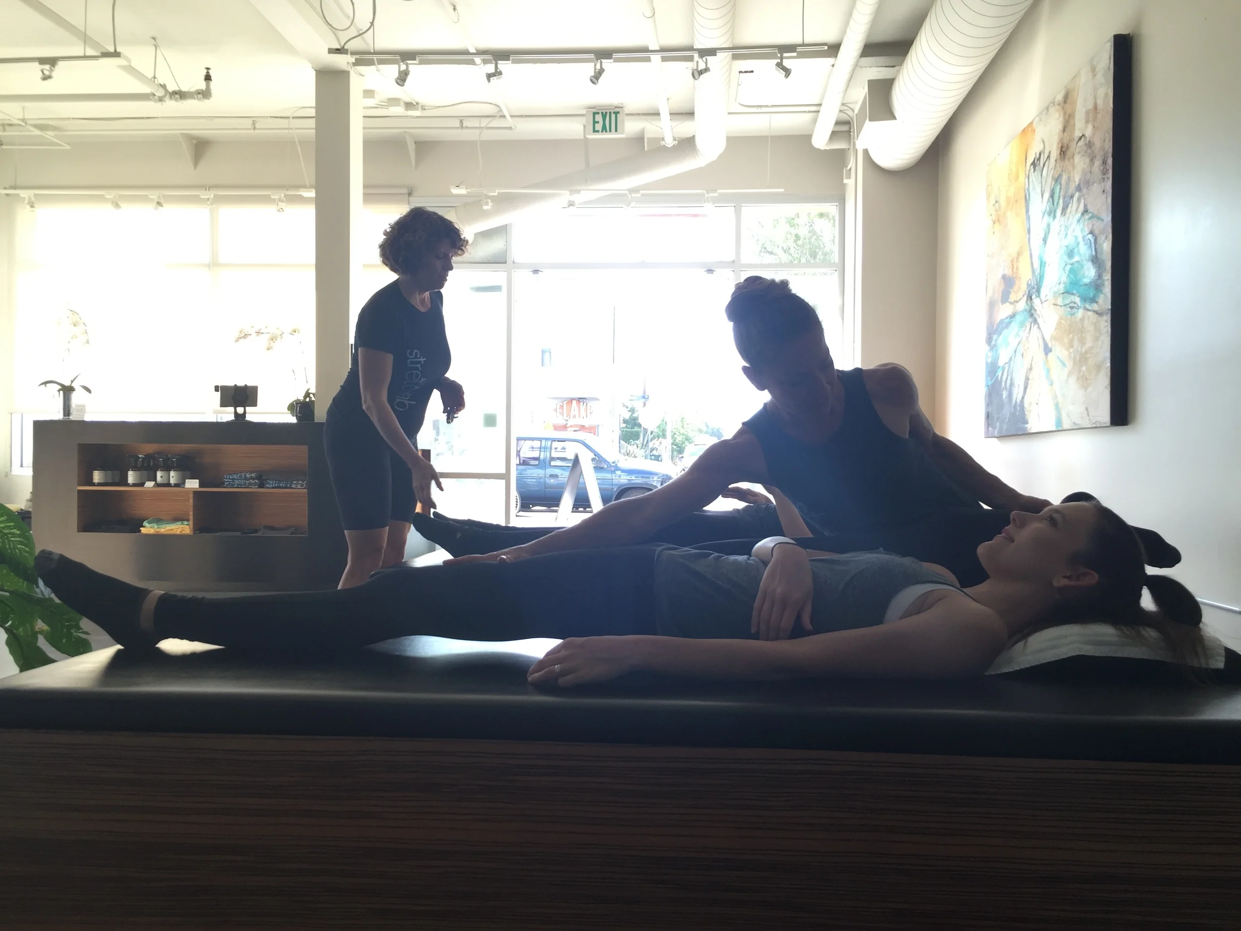  Everyone working there was so friendly and passionate about their job and the space was beautiful with tons of windows. My friend Bianca Bulle (soloist with Los Angels Ballet) and I went to the StretchLab and then walked to dinner feeling so loose afterwards. I can definitely see it becoming the new craze. Who wouldn’t want to meet up with their friend, get stretched out for 40 minutes, and then grab coffee?! -Allyssa 