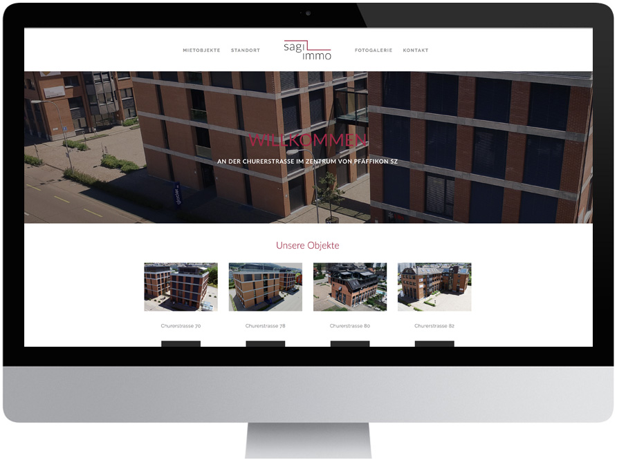Neue Webseite und Logodesign für die Sagi-Immo durch die bite47 GmbH
