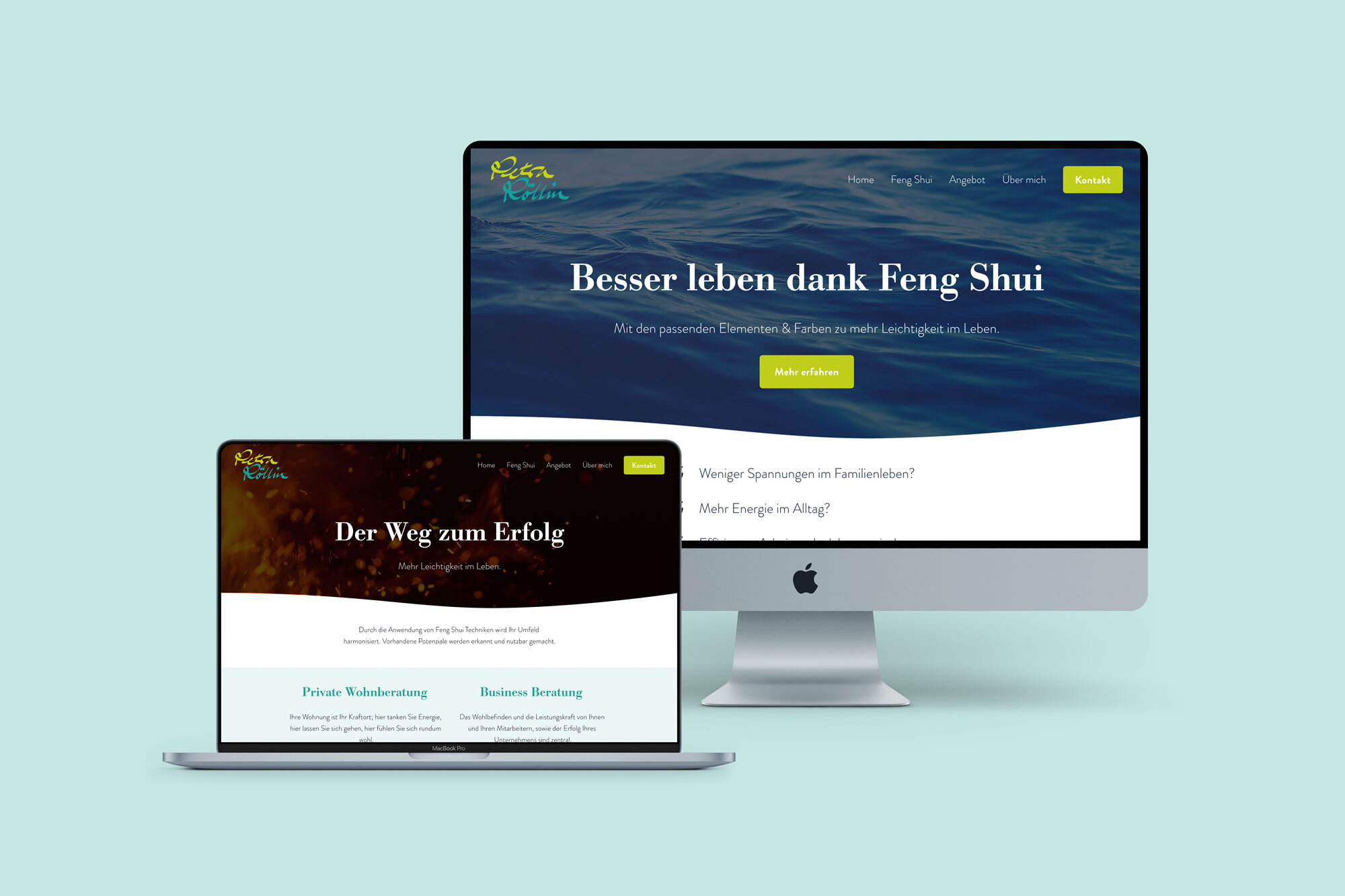 Webdesign für Petra Röllin - Feng Shui Beratung