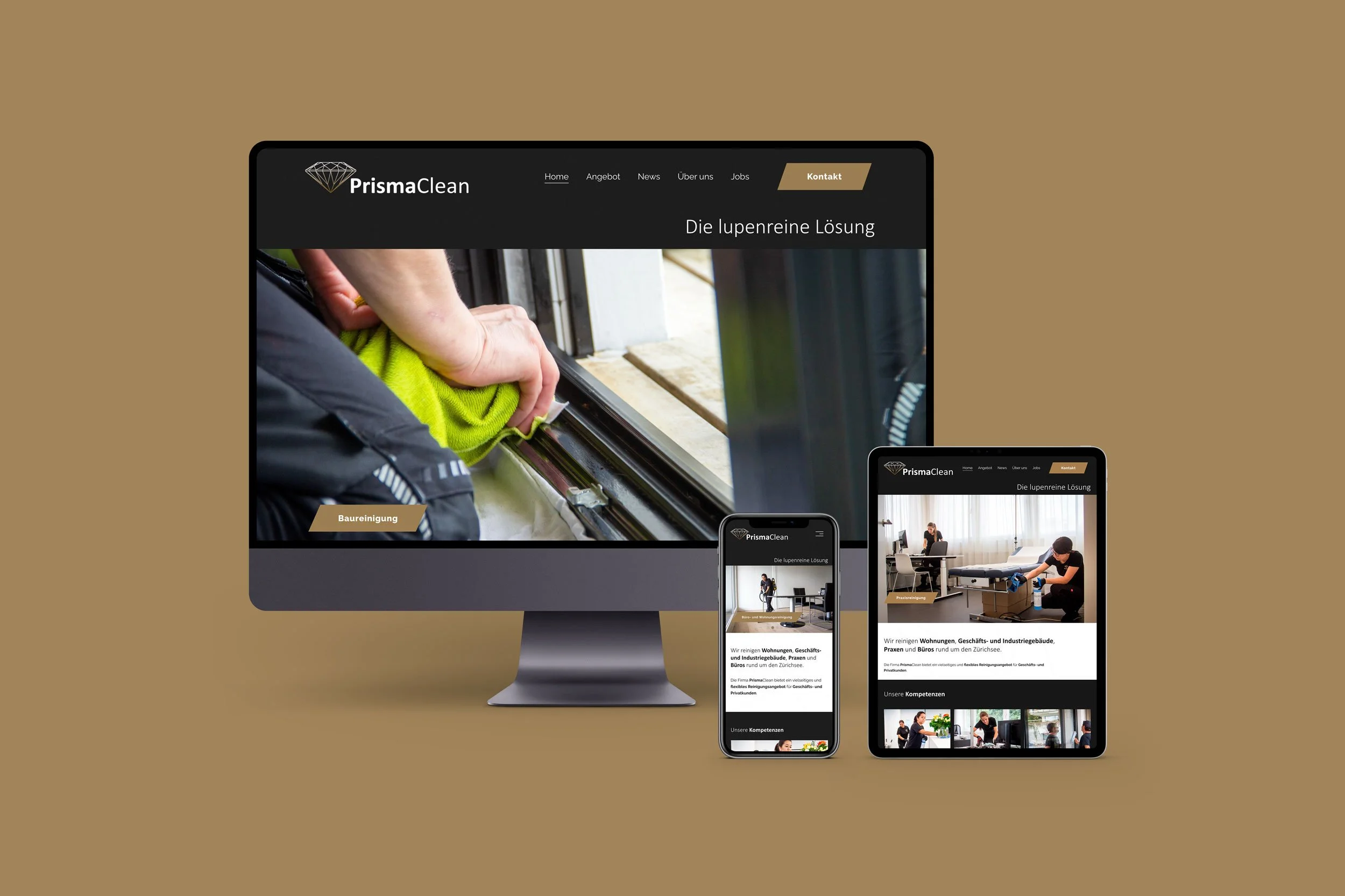 Website Re-Design PrismaClean GmbH